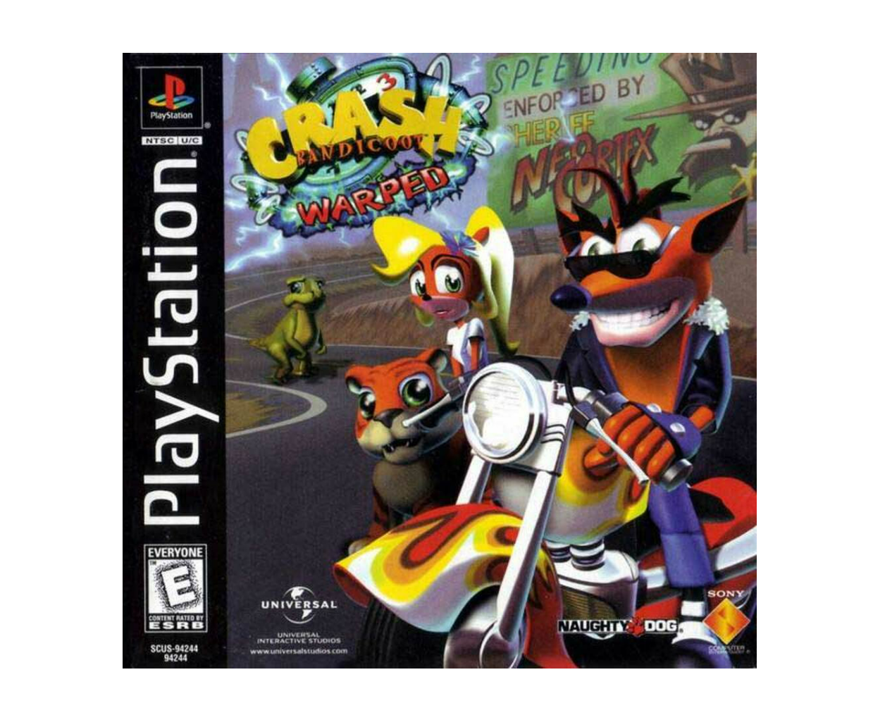 Crash Bandicoot 3 Warped Black Label Complete in case w