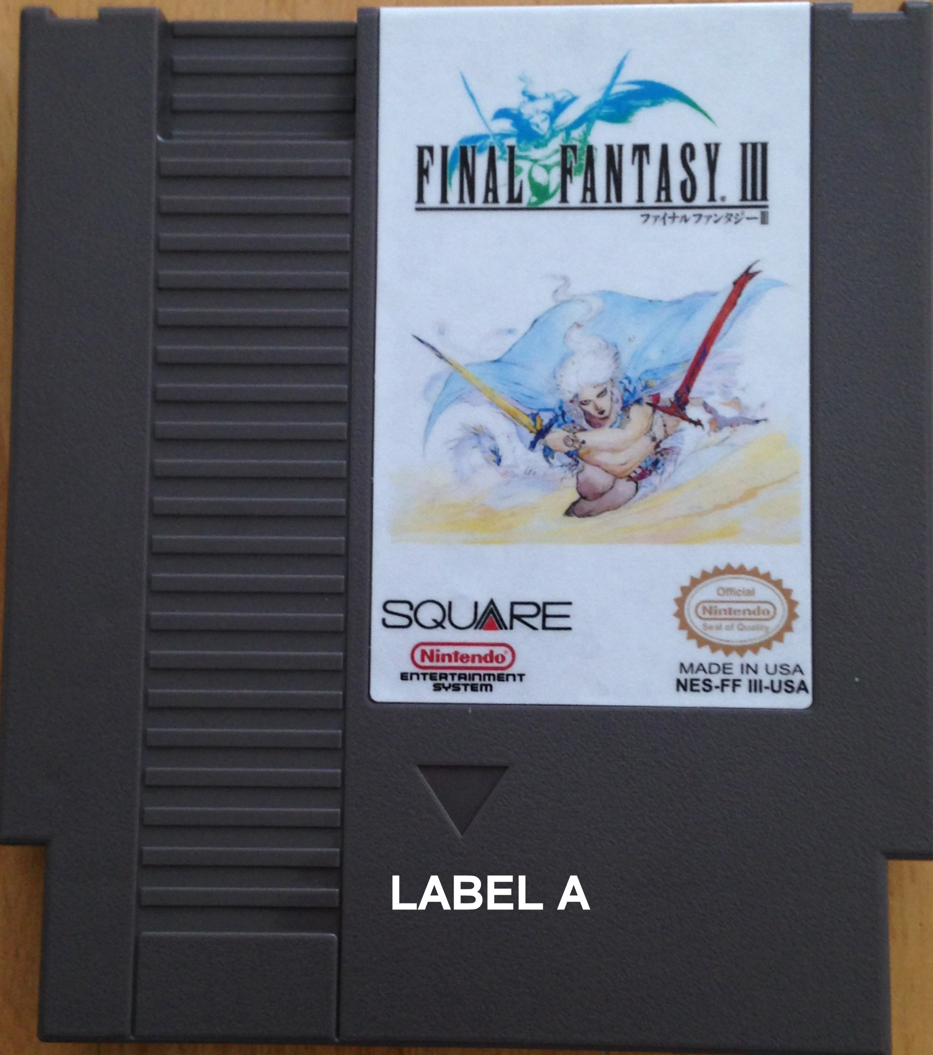 Final Fantasy III NES Nintendo Reproduction Game